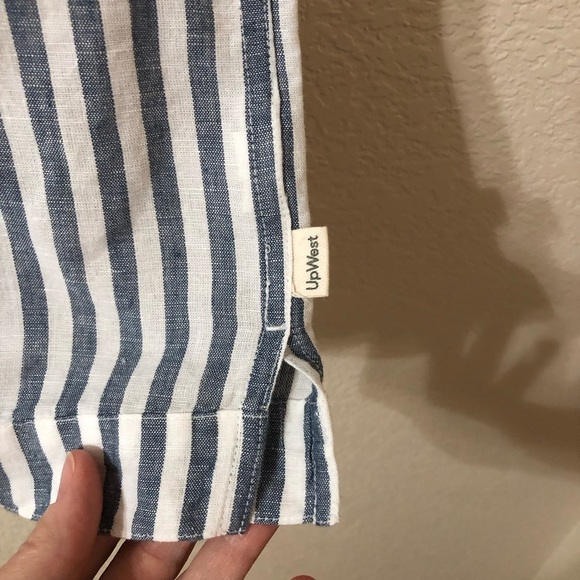 UpWest Blue Striped Men's Shirt - Picture 3 of 7